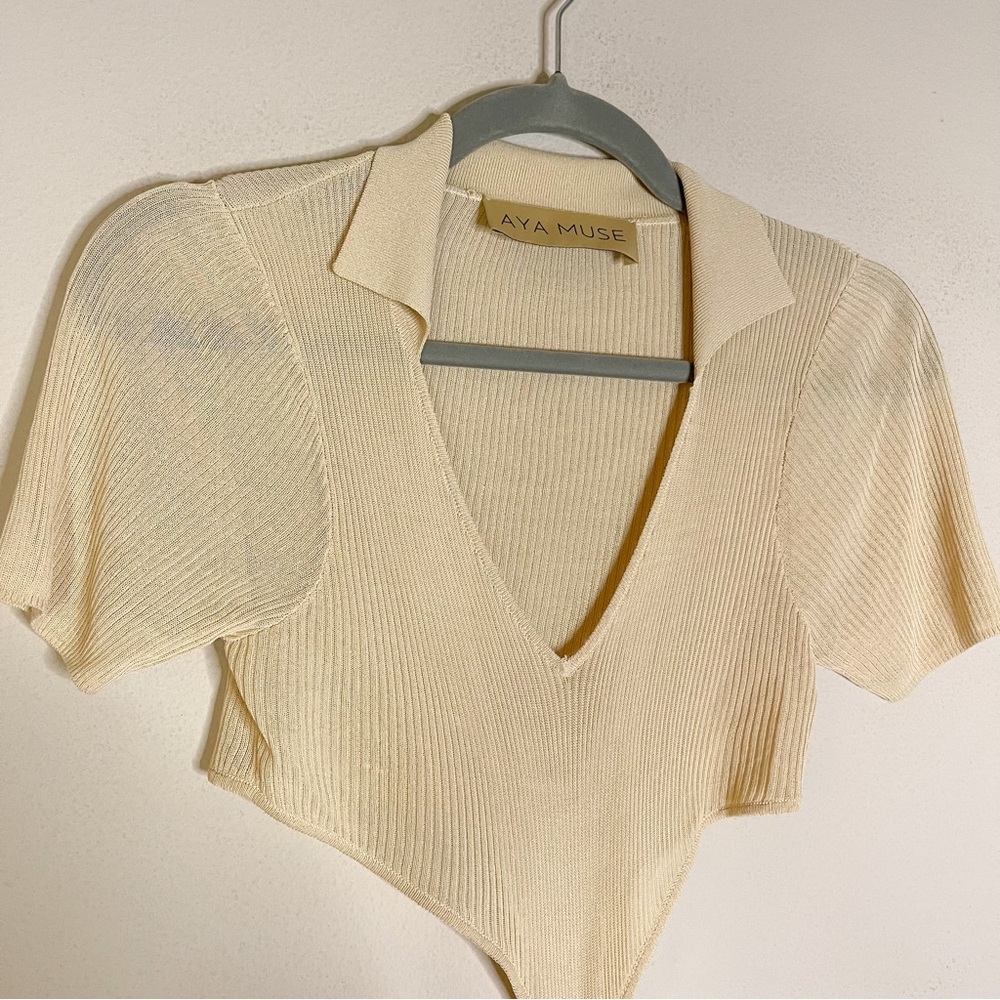 AYA MUSE | Bella Cut Out Dress in Sand Size: XS - Picture 4 of 7